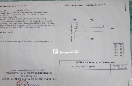 Bán đất mặt tiền huyện Đức Linh  Nguyễn Tri Phương có 100m2 ODT